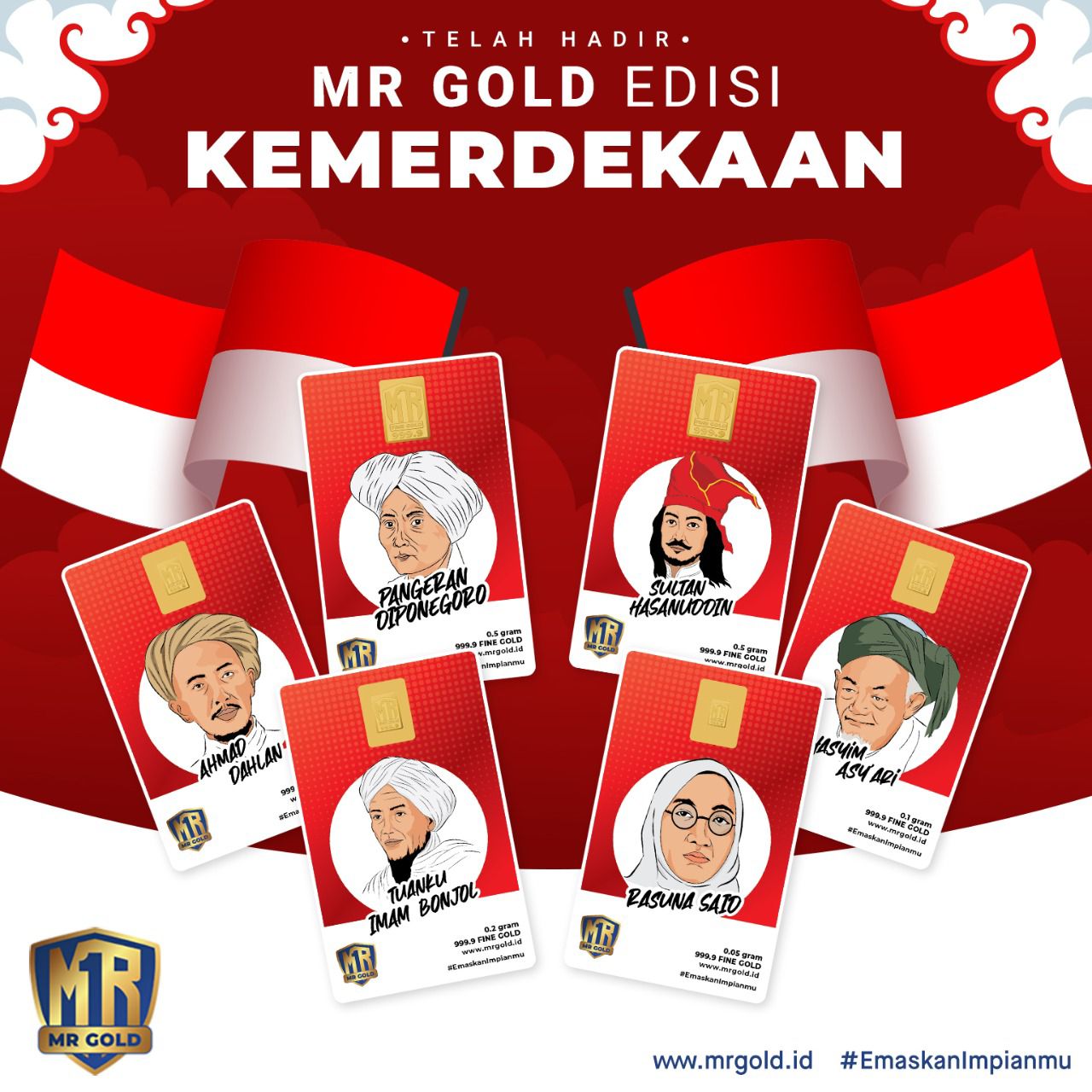 Emas Murni 24K Edisi Pahlawan