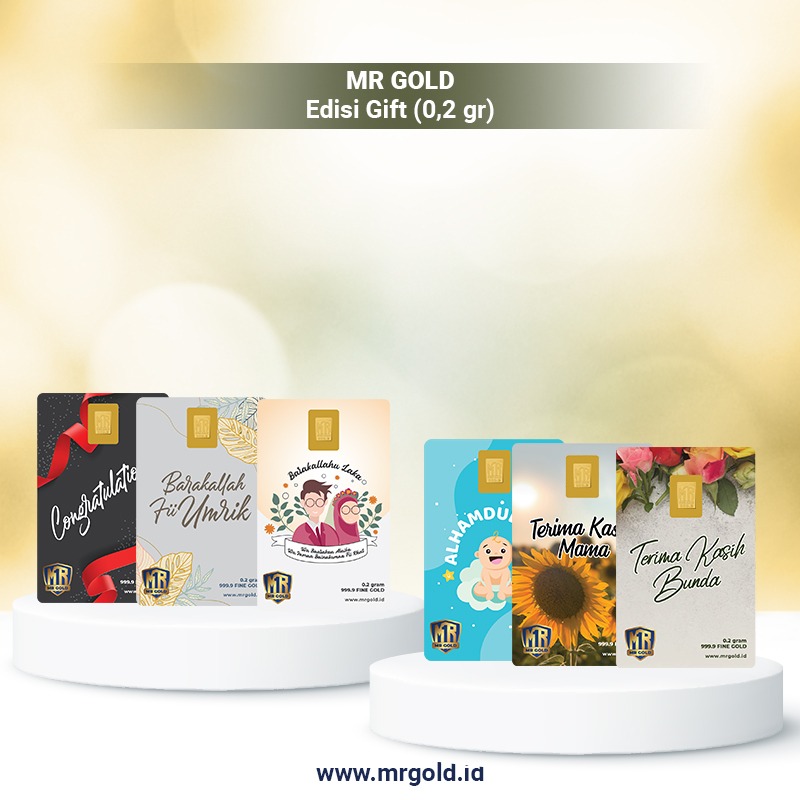 Emas Murni 24K ukuran 0,2 g